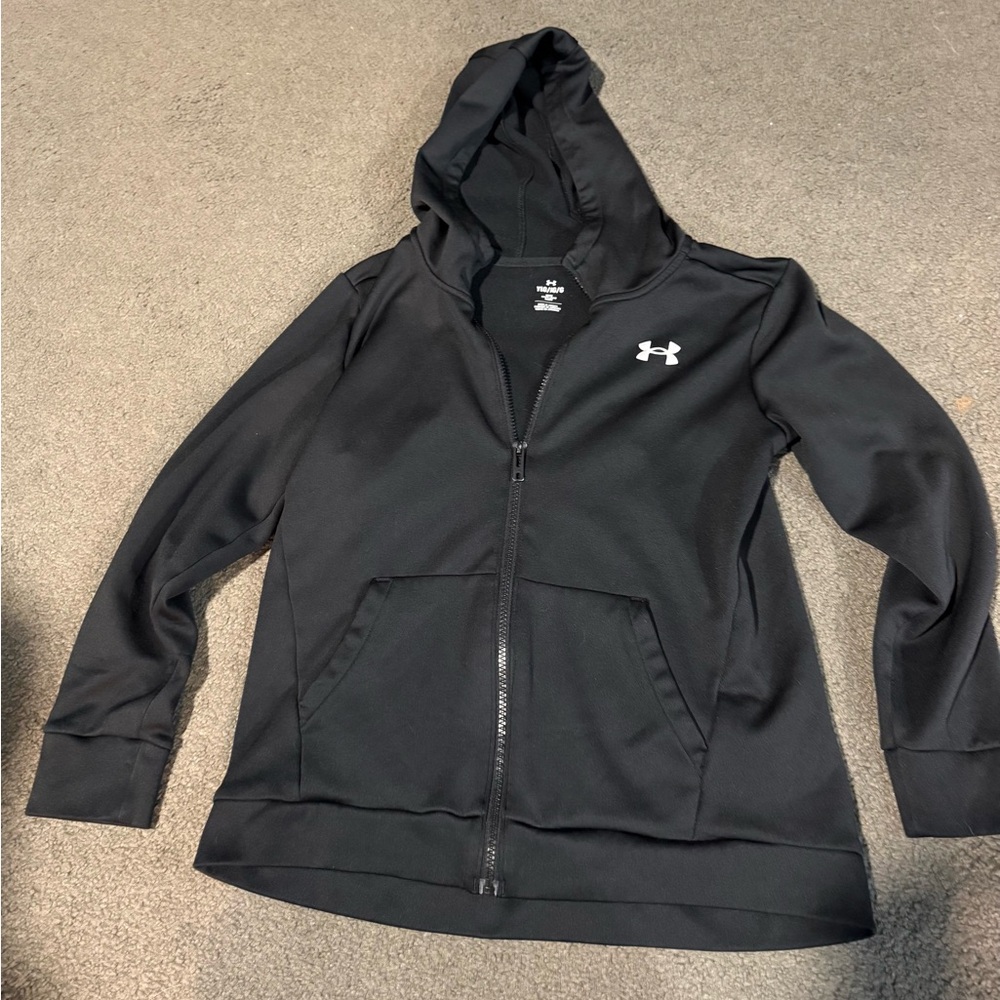 Under Armour Youth Black Full-Zip Hoodie